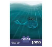 1000 Pieces Jigsaws Adults Puzzles Gifts Orca Whale Killer Wave Jigsaw Puzzle Brain Teaser Game Precision Cutting Educational Challenge 70x50cm/1000pcs