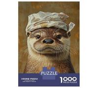1000 Pieces Jigsaws Adults Puzzles Gifts Otter in A Bag Puzzle for Adults Hands-on Game Analysis And Logic Challenging To Complete 52x38cm/1000pcs