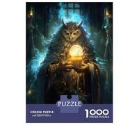 1000 Pieces Jigsaws Adults Puzzles Gifts Owl Time Wizard Puzzle for Adults Hands-on Game Analysis And Logic Challenging To Complete 70x50cm/1000pcs