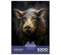 1000 Pieces Jigsaws Adults Puzzles Gifts Pig Enchanted Universe Jigsaw Puzzle Brain Teaser Game Precision Cutting Educational Challenge 52x38cm/1000pcs