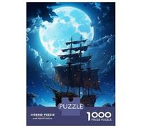 1000 Pieces Jigsaws Adults Puzzles Gifts Pirate Ship 01 Jigsaws for Adults Fun Games For Family Fun Great Gift for Gaming 52x38cm/1000pcs