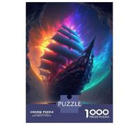 1000 Pieces Jigsaws Adults Puzzles Gifts Pirate Ship In Space Jigsaw for Adults Family Games A Work of Art Gifts for Friends And Family 38x26cm/1000pcs