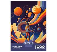 1000 Pieces Jigsaws Adults Puzzles Gifts Planet Abstract Jigsaws for Adults Anti-Stress Toys Difficult Challenge Challenging To Complete 38x26cm/1000pcs