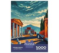 1000 Pieces Jigsaws Adults Puzzles Gifts Pompeii Jigsaw Puzzle Brain Teaser Game Precision Cutting Educational Challenge 52x38cm/1000pcs