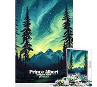 1000 Pieces Jigsaws Adults Puzzles Gifts Prince Albert National Park Educational Toy Art Work Gift for Educational Game Challenging To Complete Size 38x52cm