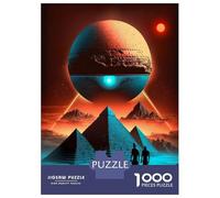 1000 Pieces Jigsaws Adults Puzzles Gifts Pyramide Alien Citizen Puzzle for Adults Relax Games For Family Fun Gifts for Friends And Family 70x50cm/1000pcs