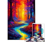 1000 Pieces Jigsaws Adults Puzzles Gifts Rainbow Forest Help The Brain Exercise But Fun And Humorous Educational Game for Age 14+ Game (38x26cm)