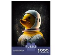 1000 Pieces Jigsaws Adults Puzzles Gifts Rubber Duck Astronaut Bath Puzzle for Adults Relax Games For Family Fun Gifts for Friends And Family 52x38cm/1000pcs