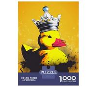 1000 Pieces Jigsaws Adults Puzzles Gifts Rubber Duck With Crown Puzzle for Adults Hands-on Game Analysis And Logic Challenging To Complete 52x38cm/1000pcs
