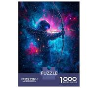 1000 Pieces Jigsaws Adults Puzzles Gifts Sagittarius Zodiac Art Jigsaw Puzzle Brain Teaser Game Precision Cutting Educational Challenge 52x38cm/1000pcs