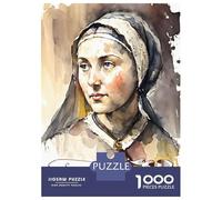 1000 Pieces Jigsaws Adults Puzzles Gifts Saint Bernadette Soubirous Puzzles for Adults Fun Games Staycation Kill Time Birthday Present, Gifts, 52x38cm/1000pcs