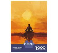 1000 Pieces Jigsaws Adults Puzzles Gifts Silhouette Meditation Puzzles for Adults Brain Teaser Game Analysis And Logic Birthday Present, Gifts, 38x26cm/1000pcs