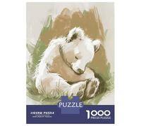 1000 Pieces Jigsaws Adults Puzzles Gifts Sleeping Bear Cub Nursery Illustration Jigsaw Puzzle Fun Games For Family Fun Gifts for Friends And Family 70x50cm/1000pcs