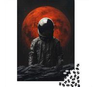 1000 Pieces Jigsaws Adults Puzzles Gifts Space Exploration Astronaut on Mars Jigsaw for Adults Anti-Stress Toys Hand Speed Race Educational Challenge 70x50cm/1000pcs