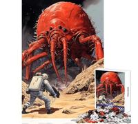 1000 Pieces Jigsaws Adults Puzzles Gifts Space Monster Clash DIY Toys Art Work Gift Educational Game Artists' Collection, Fine Arts (Size 38x26cm)