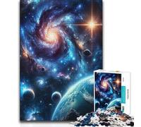 1000 Pieces Jigsaws Adults Puzzles Gifts Stardust Symphony Wall Decoration Brain Teaser Game Suitable for Ages 14 And Up (size 38x52cm)