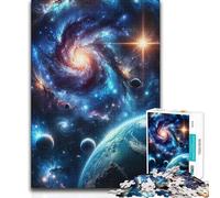 1000 Pieces Jigsaws Adults Puzzles Gifts Stardust Symphony Wall Decoration Brain Teaser Game Suitable for Ages 14 And Up (size 50x75cm)
