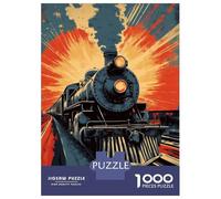 1000 Pieces Jigsaws Adults Puzzles Gifts Steam Power Rush Puzzles for Adults Brain Teaser Game Analysis And Logic Birthday Present, Gifts, 38x26cm/1000pcs