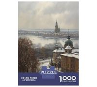 1000 Pieces Jigsaws Adults Puzzles Gifts Stockholm Sweden Puzzles for Adults Fun Games Staycation Kill Time Birthday Present, Gifts, 52x38cm/1000pcs