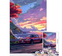 1000 Pieces Jigsaws Adults Puzzles Gifts Sunset Drive Adult Jigsaw Puzzles Pattern Assembly for Birthday, for Friends And Family (38x26cm)