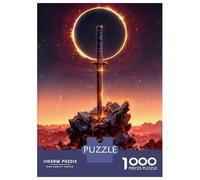 1000 Pieces Jigsaws Adults Puzzles Gifts The Eclipse Puzzle for Adults Fun Games A Work of Art Challenging To Complete 38x26cm/1000pcs