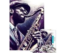 1000 Pieces Jigsaws Adults Puzzles Gifts The Magic of Jazz Adult Jigsaw Puzzles Pattern Assembly for Birthday, for Friends And Family (Size 38x26cm)