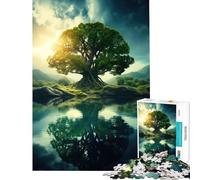 1000 Pieces Jigsaws Adults Puzzles Gifts The Summer Tree Of Life Challenging To Complete Difficult Challenge Family Games for 14+ Puzzle Game Offered (38x52cm)