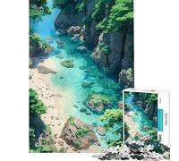 1000 Pieces Jigsaws Adults Puzzles Gifts Tranquil Oasis Help The Brain Exercise But Fun And Humorous Educational Game for Age 14+ Game (38x52cm)