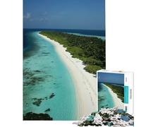 1000 Pieces Jigsaws Adults Puzzles Gifts Tropical Island Beach Challenging To Complete Difficult Challenge Family Games for 14+ Puzzle Game Offered (38x52cm)