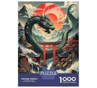 1000 Pieces Jigsaws Adults Puzzles Gifts Twilight Dragon Domain Puzzles for Adults Fun Games Staycation Kill Time Birthday Present, Gifts, 70x50cm/1000pcs