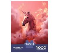 1000 Pieces Jigsaws Adults Puzzles Gifts Unicorn Smoke Jigsaw for Adults Brain Teaser Game Perfect Decoration Challenging To Complete 52x38cm/1000pcs