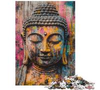 1000 Pieces Jigsaws Adults Puzzles Gifts Vibrant Buddha Art Relax Games Difficult Hard Educational Toy Fun Activities at Home Size 75x50cm