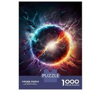 1000 Pieces Jigsaws Adults Puzzles Gifts Vibrant Exploding Planet Puzzles for Adults Fun Games Staycation Kill Time Birthday Present, Gifts, 70x50cm/1000pcs