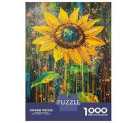 1000 Pieces Jigsaws Adults Puzzles Gifts Vibrant Sunflower Artwork Puzzle for Adults Hands-on Game Analysis And Logic Challenging To Complete 70x50cm/1000pcs