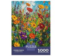 1000 Pieces Jigsaws Adults Puzzles Gifts Vibrant Wildflower Garden -1 Puzzles for Adults Brain Teaser Game Analysis And Logic Birthday Present, Gifts, 70x50cm/1000pcs