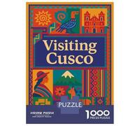 1000 Pieces Jigsaws Adults Puzzles Gifts Visiting Cusco Travel Jigsaws for Adults DIY Toys Enhance Memory Gifts for Friends And Family 38x26cm/1000pcs