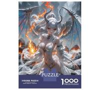 1000 Pieces Jigsaws Adults Puzzles Gifts White-Haired Demoness with Fire Puzzles for Adults DIY Toys Home Decoration Gifts for Friends And Family 38x26cm/1000pcs