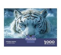 1000 Pieces Jigsaws Adults Puzzles Gifts White Tiger in Water Puzzle for Adults Fun Games But Fun And Humorous Gifts for Friends And Family 70x50cm/1000pcs