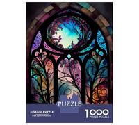 1000 Pieces Jigsaws Adults Puzzles Gifts Window Into The World Jigsaw for Adults Brain Teaser Game Perfect Decoration Challenging To Complete 52x38cm/1000pcs