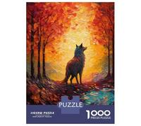 1000 Pieces Jigsaws Adults Puzzles Gifts Wolf Colorful Puzzle for Adults Hands-on Game Analysis And Logic Challenging To Complete 52x38cm/1000pcs