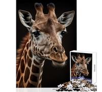 1000 Pieces Jigsaws Adults Puzzles Giraffe AI Generative Jigsaws for Adults Puzzle Analysis And Logic Difficult And Challenge Educational Family Game (50x75cm)
