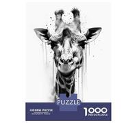 1000 Pieces Jigsaws Adults Puzzles Giraffe Beauty Watercolor Jigsaw for Adults Toy Wall Decor Hand Speed Race Difficult And Challenge 70x50cm/1000pcs