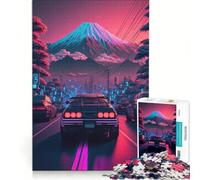 1000 Pieces Jigsaws Adults Puzzles Going Down The Road, Educational Games, Home Art Decor, Artists' Collection, Fine Arts (38x52cm)