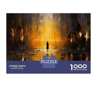 1000 Pieces Jigsaws Adults Puzzles Golden Sunset Reflections Jigsaws for Adults Hands-on Game Analysis And Logic Difficult And Challenge 70x50cm/1000pcs