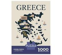 1000 Pieces Jigsaws Adults Puzzles Greece Philosophy of Life Map Puzzle for Adults Brain Teaser Game Analysis And Logic for Is Ideal As A Gift 38x26cm/1000pcs