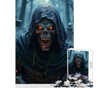 1000 Pieces Jigsaws Adults Puzzles Grim Reaper in Cemetery Jigsaws for Adults Puzzle Analysis And Logic Difficult And Challenge Educational Family Game (50x75cm)