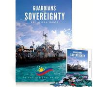 1000 Pieces Jigsaws Adults Puzzles Guardians of Sovereignty Exact Cut Play Mind Challenge Toy Calm Play Time Xmas Scene Art (38x26cm)