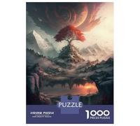 1000 Pieces Jigsaws Adults Puzzles Heaven Tree of Life Puzzle for Adults Anti-Stress Toys Pattern Assembly Parent-child Interaction 38x26cm/1000pcs