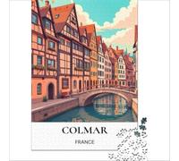 1000 Pieces Jigsaws Adults Puzzles Hidden Gems in Colmar Staycation Kill Time Family Game Gifts for Women Men 75x50cm