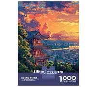 1000 Pieces Jigsaws Adults Puzzles Hiroshima Japan Landscape Art Puzzle for Adults Brain Teaser Game Analysis And Logic for Is Ideal As A Gift 52x38cm/1000pcs